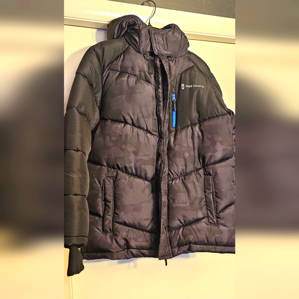 Boys heavy winter coat fleece lined